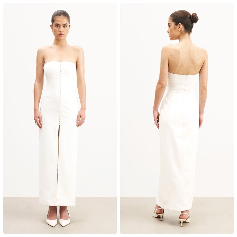 New Boa. Strapless Peplum Maxi Dress Size Small​​